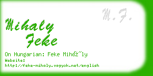 mihaly feke business card